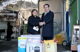 괴산군 청안면 화재피해 농가 격려 (2025.11.11)